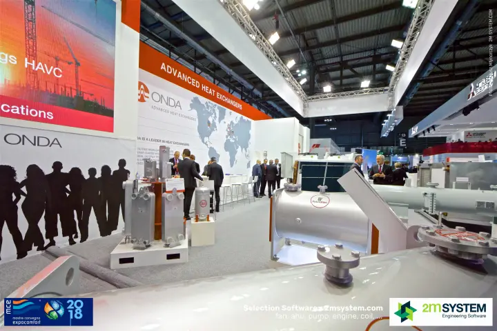 Plate heat exchangers and HybridFilm shell on the Onda stand at MCE 2018