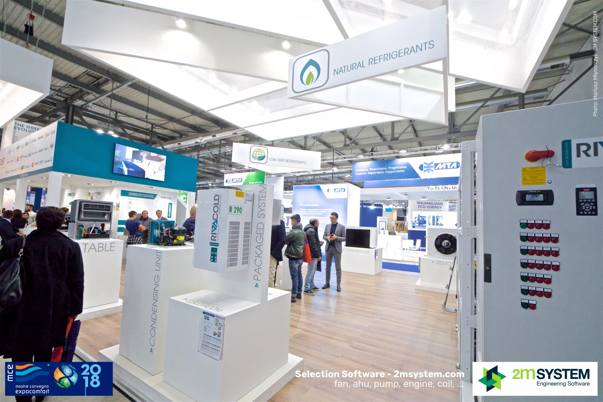 Rivacold R 290 packaged system and condensing units at MCE 2018