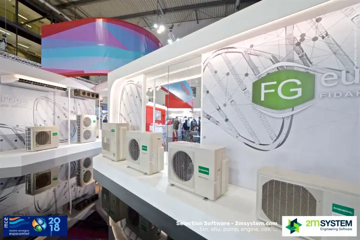 Row of General outdoor units on the FG Europe stand