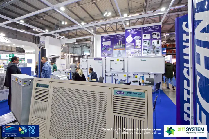 RydAir DM900N-DC electronic air cleaner on the Airtechnic stand at MCE 2018