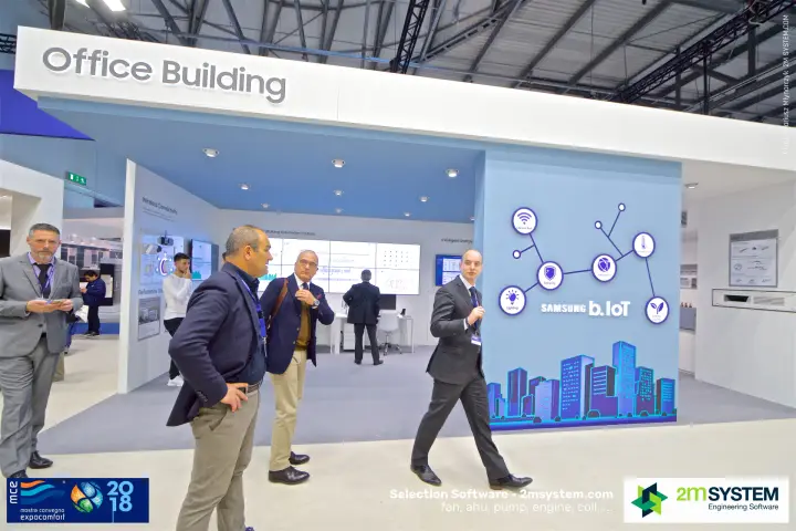 Samsung Office Building zone presenting b.IoT building automation