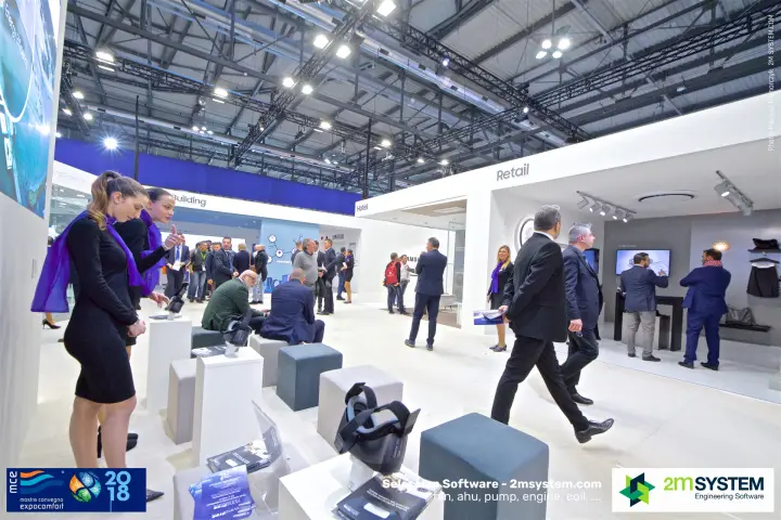 Samsung VR corner leading to the Retail, Hotel and Building zones