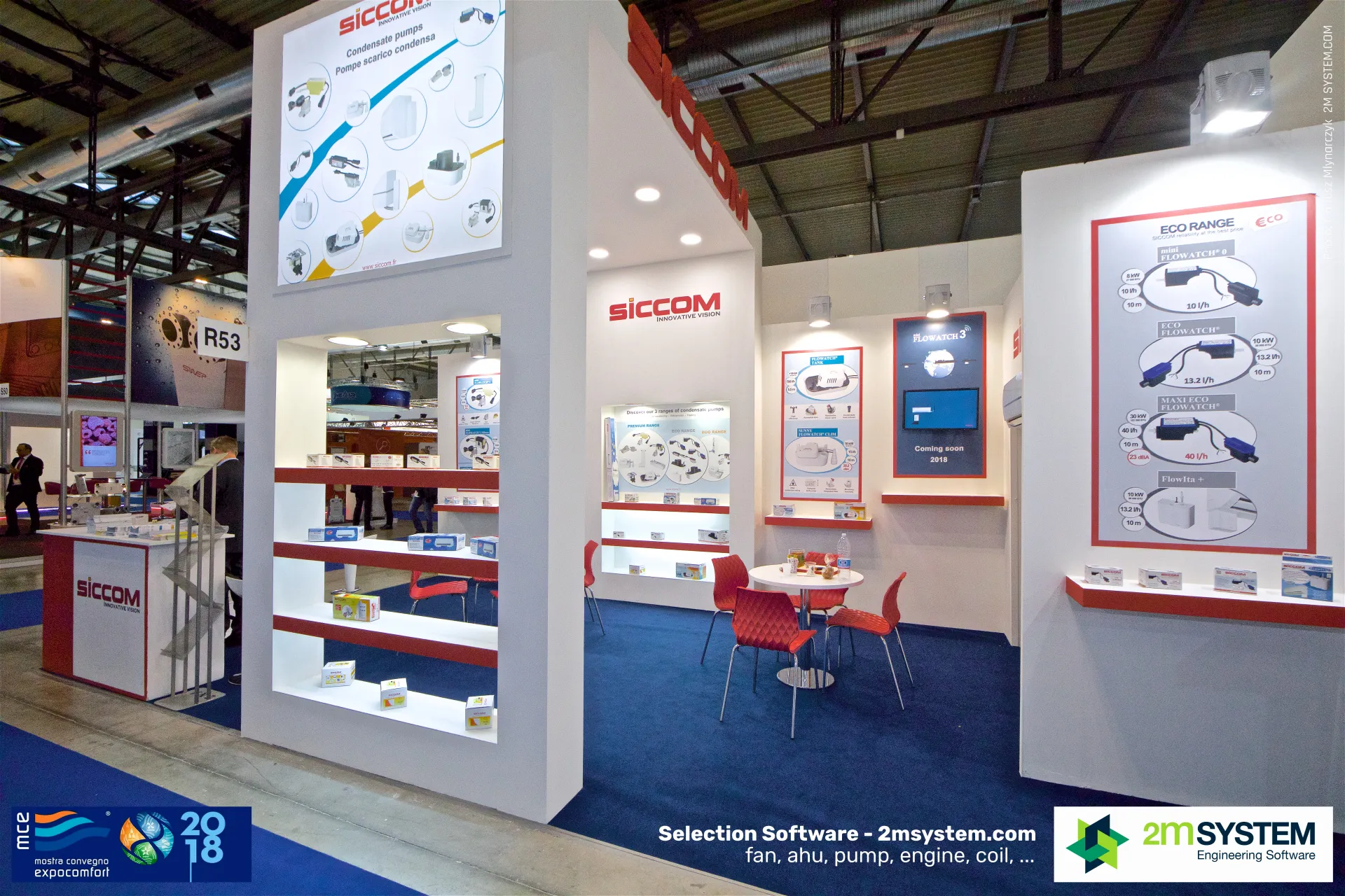 Siccom ECO RANGE condensate pumps and FLOWATCH 3 teaser at MCE 2018