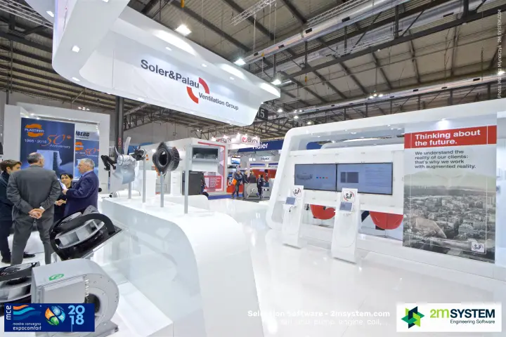 Soler & Palau fan display and augmented reality kiosks
