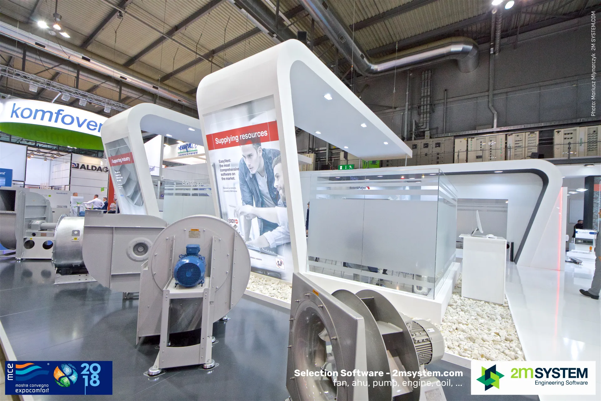 Stainless and painted centrifugal fans at Soler & Palau at MCE 2018