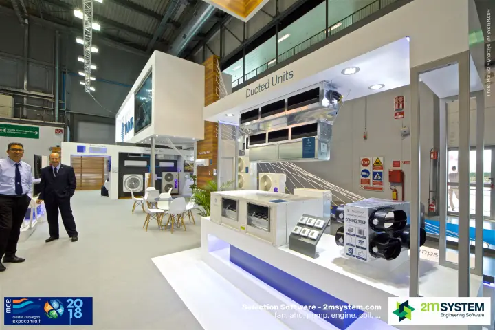 Tadiran ducted units and a "Coming Soon" smart duct box at MCE 2018
