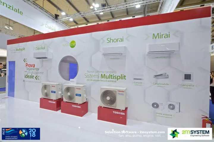 Toshiba multisplit wall with Shorai and Mirai indoor units and outdoor units