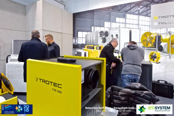 Trotec TTR 500 dehumidifier in the foreground