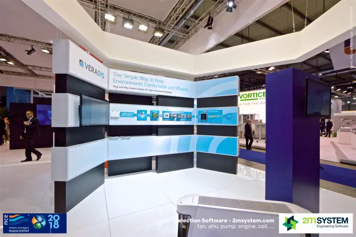 Verasys plug-and-play control system display wall at MCE 2018