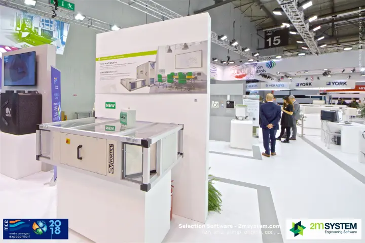 Vortice Vort NRG Evo heat recovery unit marked NEW at MCE 2018