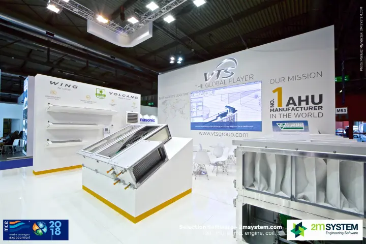 VTS compact air handling units with glass tops and bag-filter section
