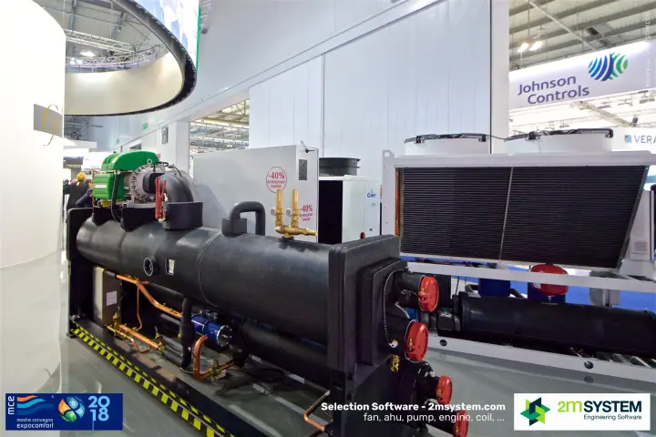 Water-cooled chiller with green compressor and insulated shells