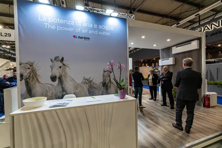 Aertesi airpower reception with horse graphic and wall units