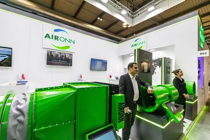 Aironn boxed fan unit with flexible connector at stand B62 at MCE 2024