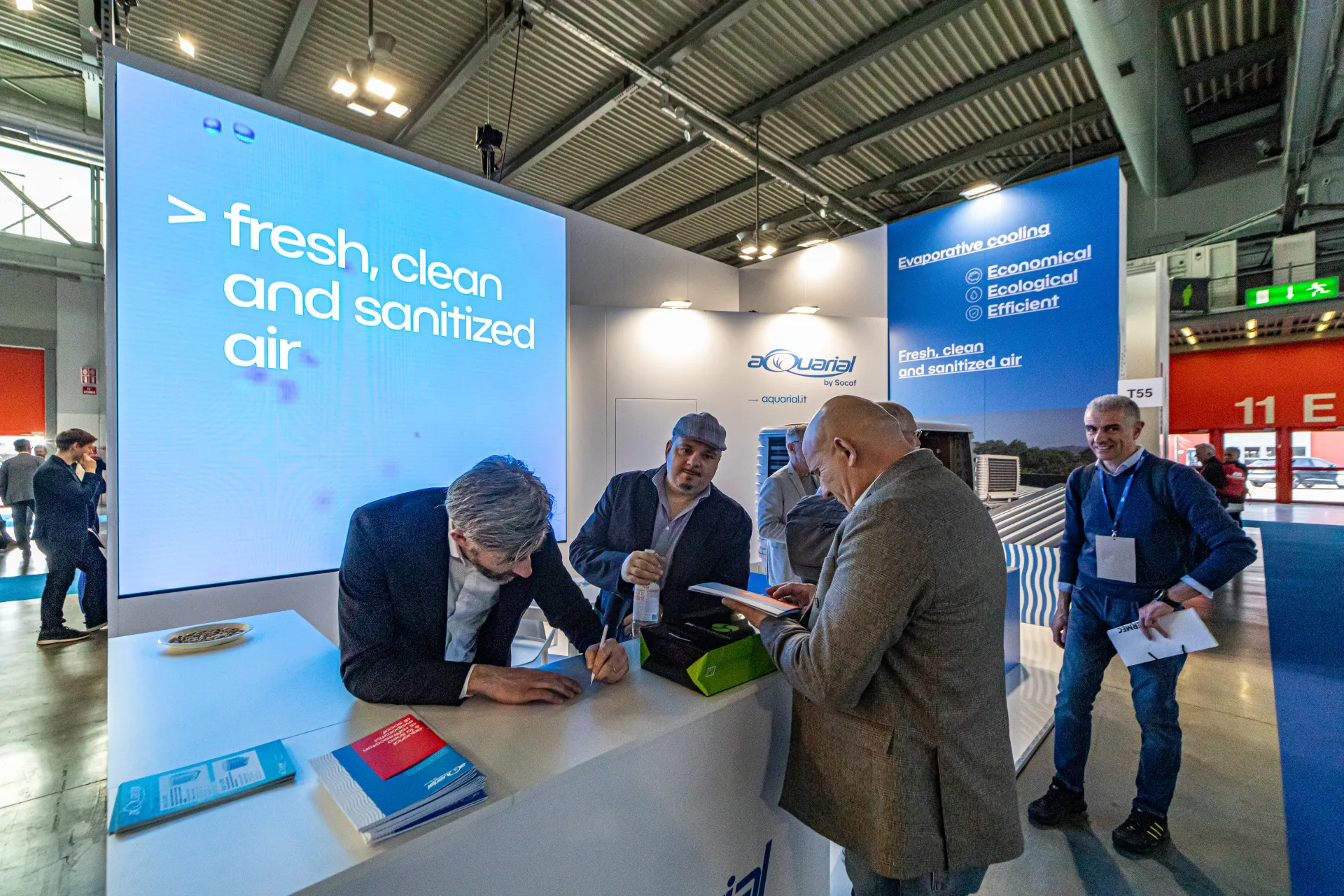 Aquarial by Socaf counter promoting evaporative cooling at MCE 2024