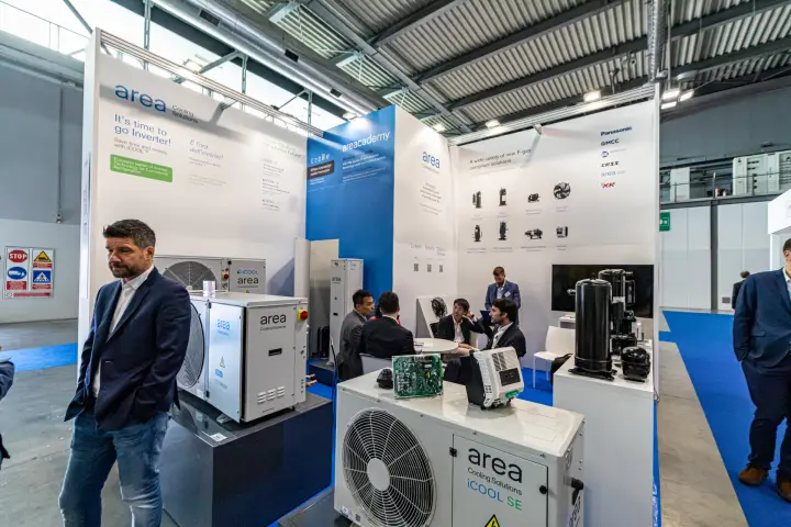 Area Cooling Solutions iCOOL SE condensing units and compressors at MCE 2024
