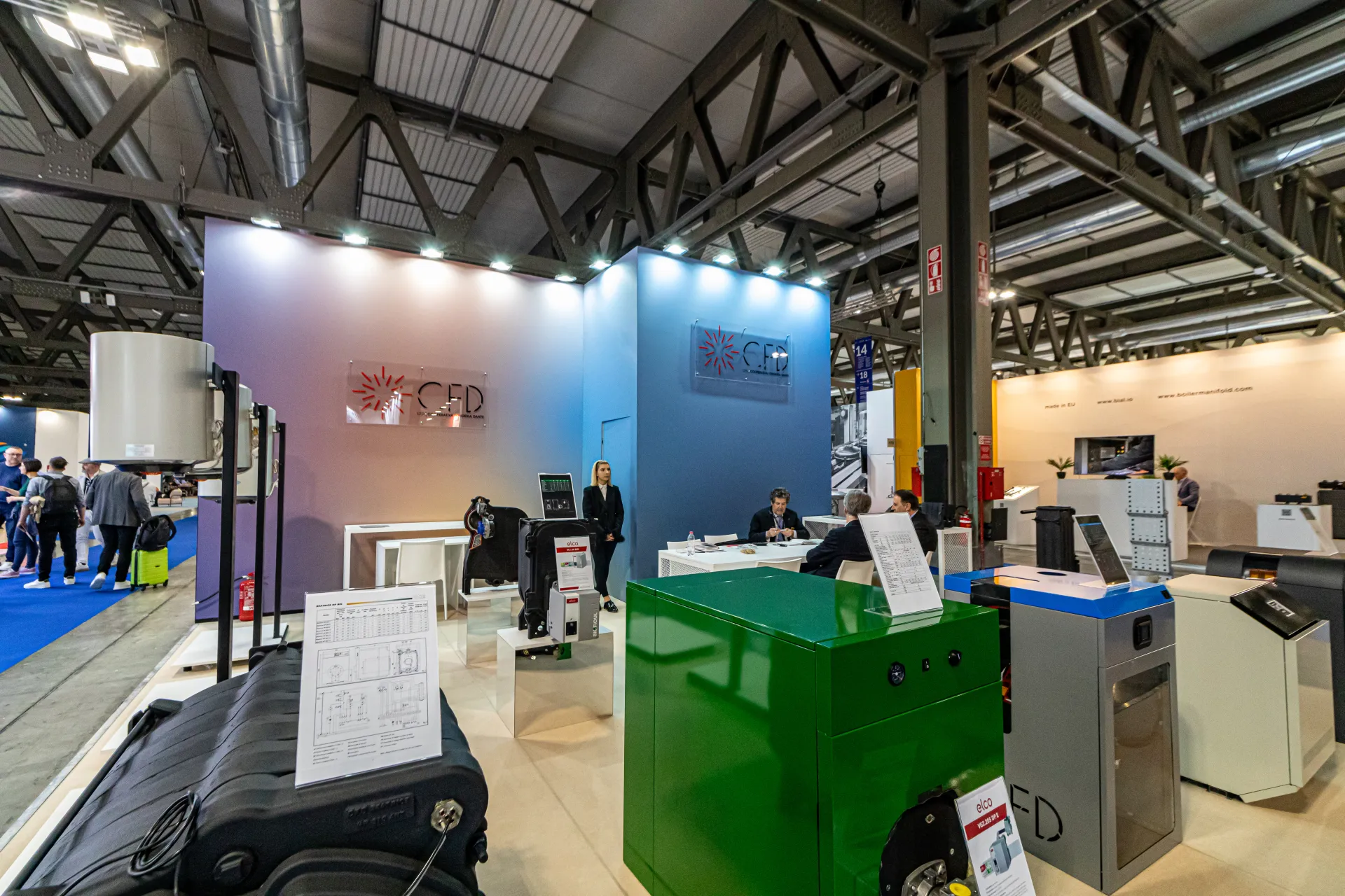 CFD boilers fitted with Elco burners and a cast-iron boiler body at MCE 2024