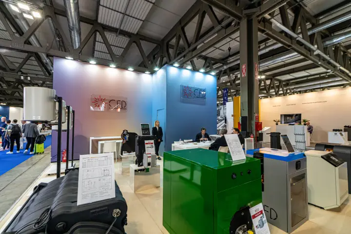 CFD boilers fitted with Elco burners and a cast-iron boiler body at MCE 2024