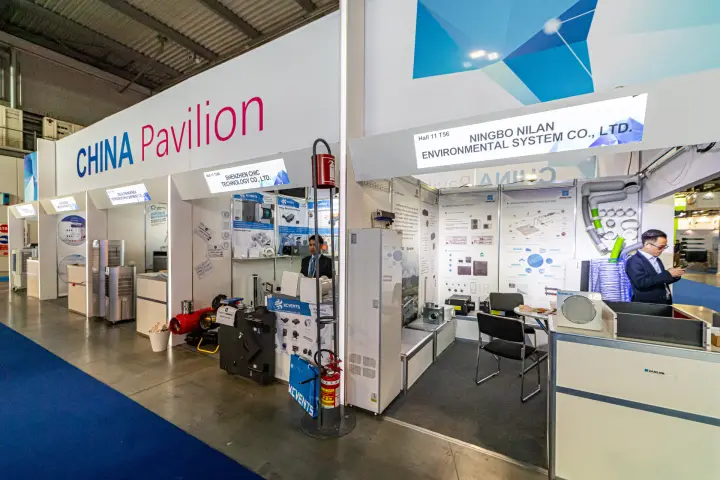 China Pavilion booths of Vanlon and KCVENTS with ventilation products at MCE 2024