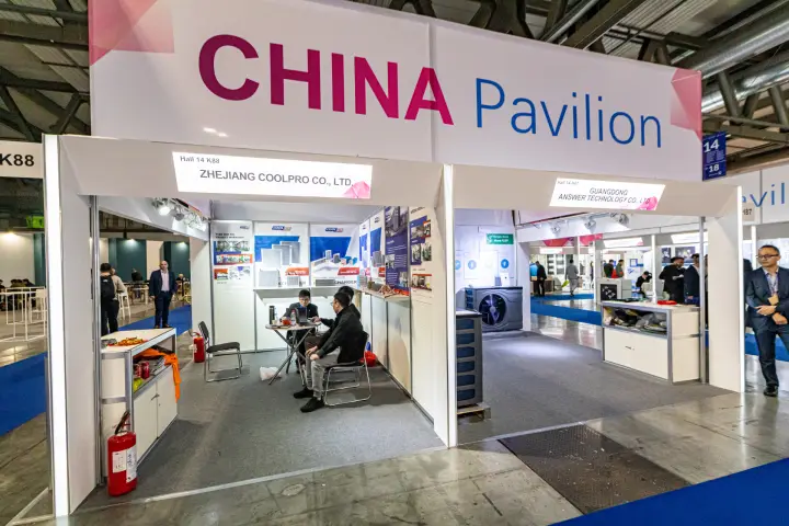 China Pavilion booths of Zhejiang Coolpro and Guangdong Answer Technology at MCE 2024