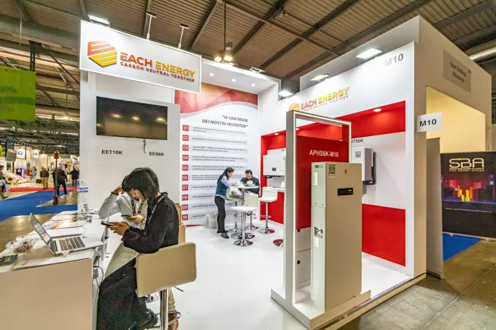 Each Energy stand with APHS6K-M10 storage cabinet and inverters
