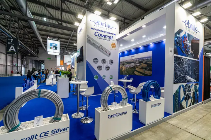 Ebrille Coveral, TwinCoveral and Isomonflex pipe coils at stand A39 at MCE 2024