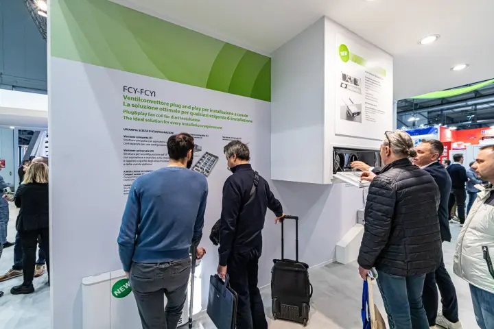 FCY-FCYI plug-and-play ducted fan coil information wall at MCE 2024