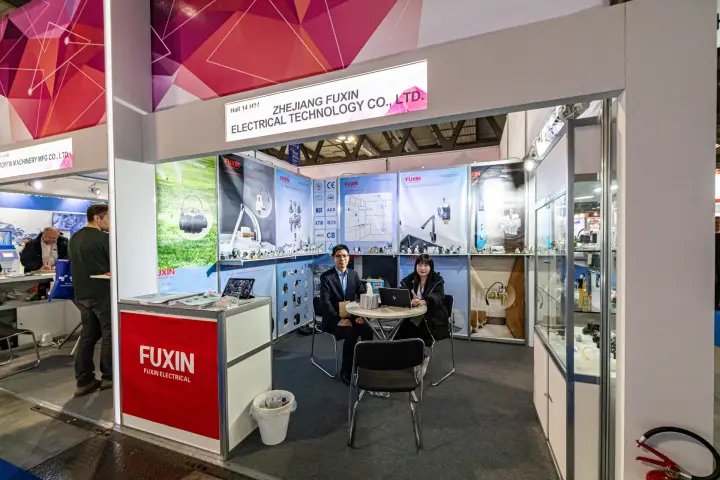 Fuxin Electrical booth H94 with solenoid valves for taps and irrigation at MCE 2024
