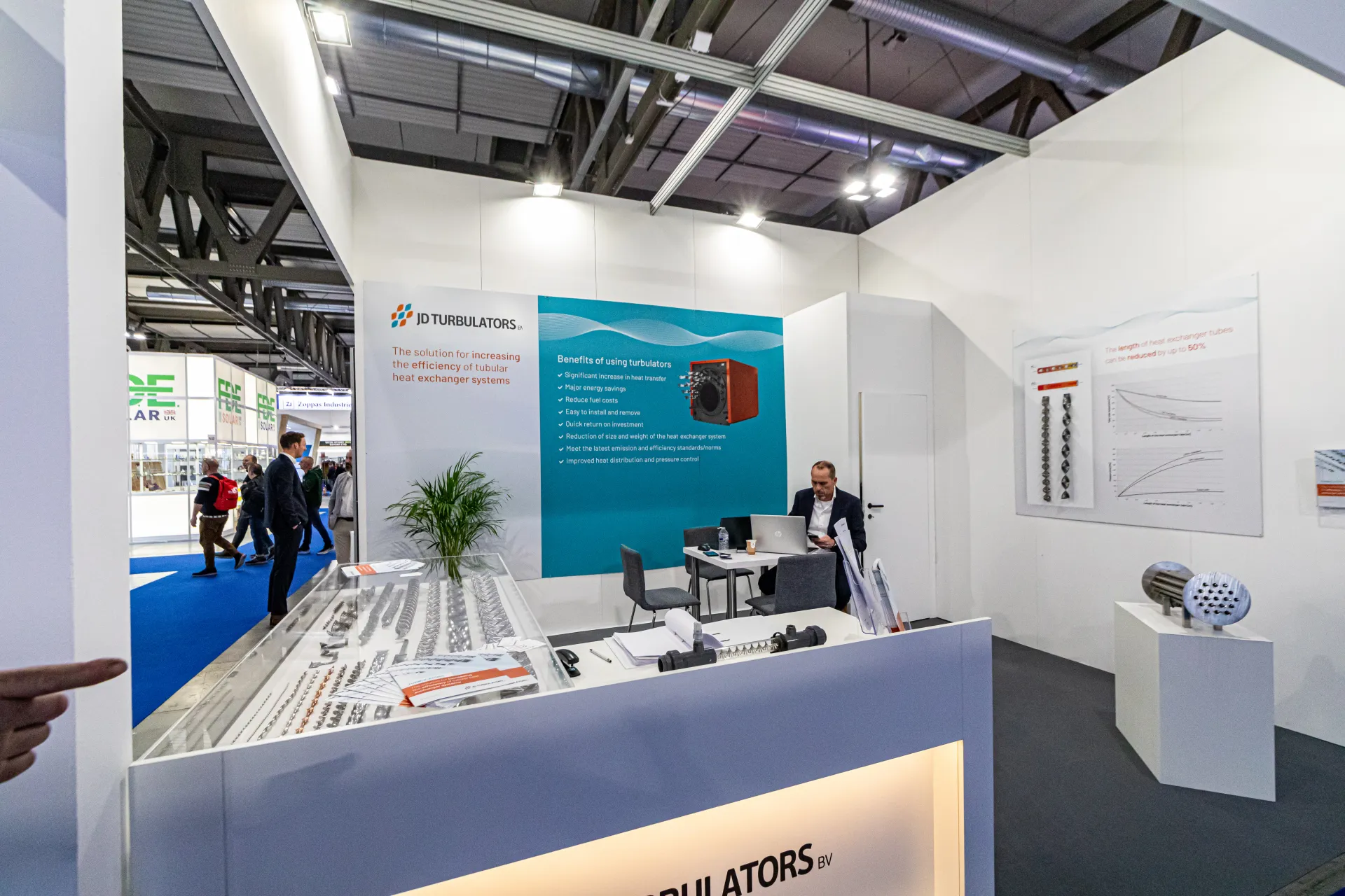 JD Turbulators stand on turbulators for tubular heat exchangers at MCE 2024