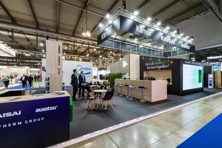 Klima-Therm Group bar under 'Let's do natural business together!' at MCE 2024