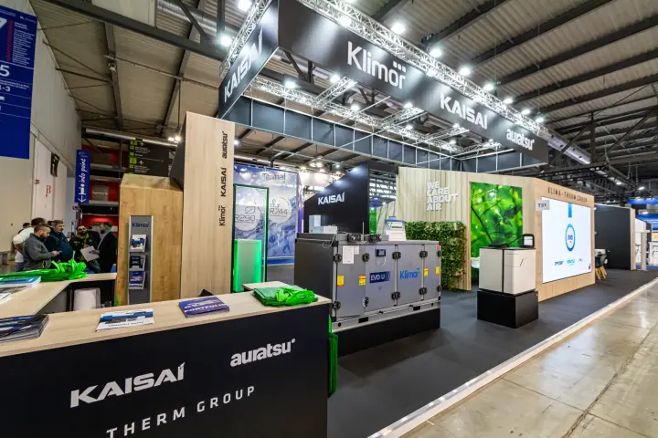 Klimor EVO-U air handling unit at the Klima-Therm Group stand