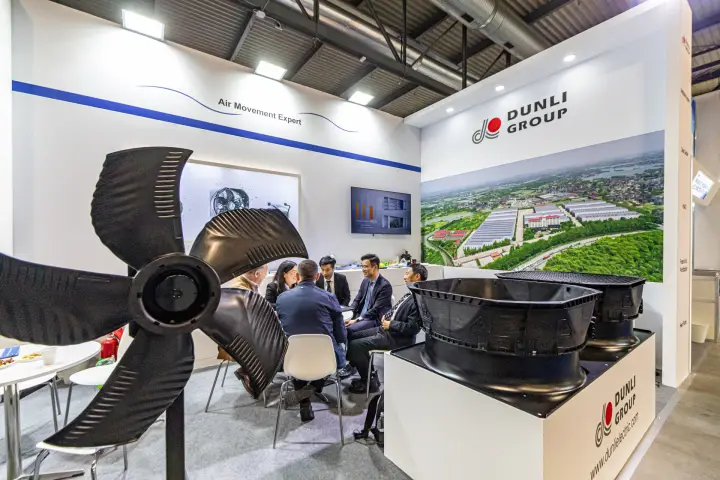 Large axial impeller and composite fan shrouds at Dunli