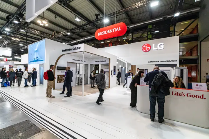 LG Residential area with VRF and multisplit solution rooms at MCE 2024