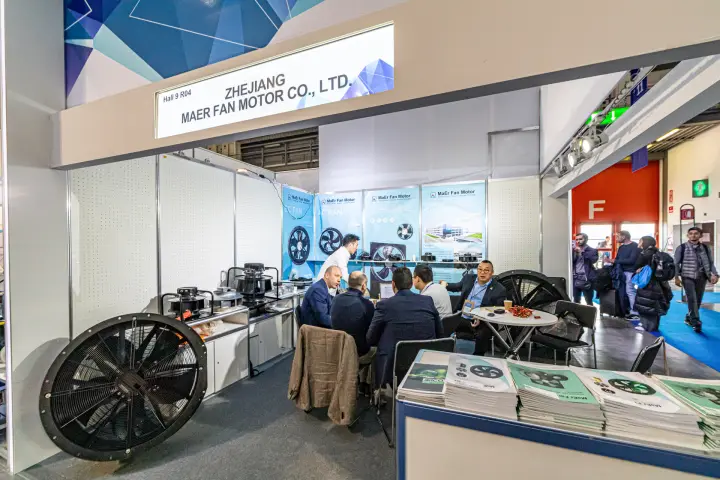 MaEr Fan Motor shell-scheme stand with axial and centrifugal fans