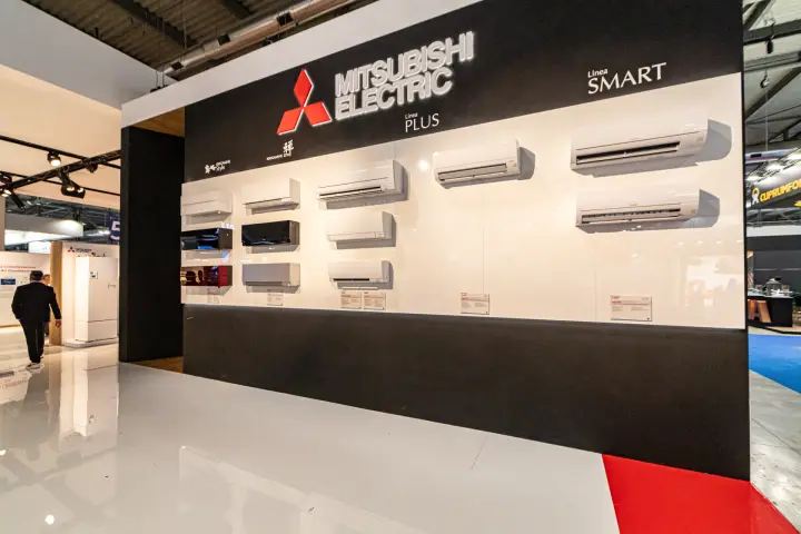 Mitsubishi Electric wall of split air conditioners in Linea Plus and Linea Smart at MCE 2024