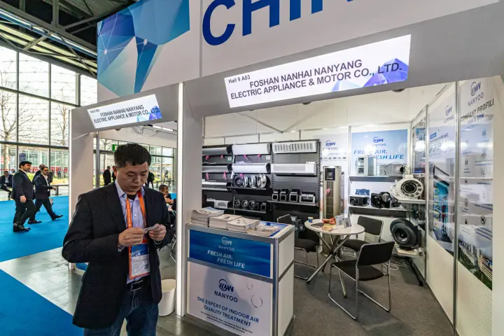 Nanyoo inline duct fans, air curtains and blowers on display at MCE 2024