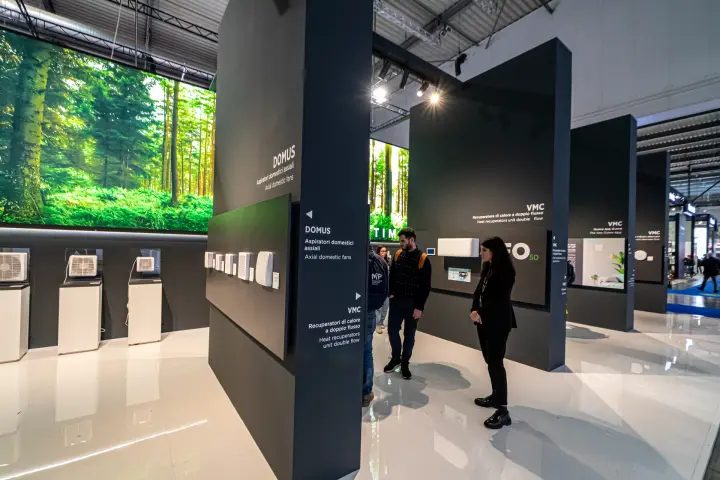 O.Erre DOMUS axial domestic fans and VMC heat recovery panels at MCE 2024