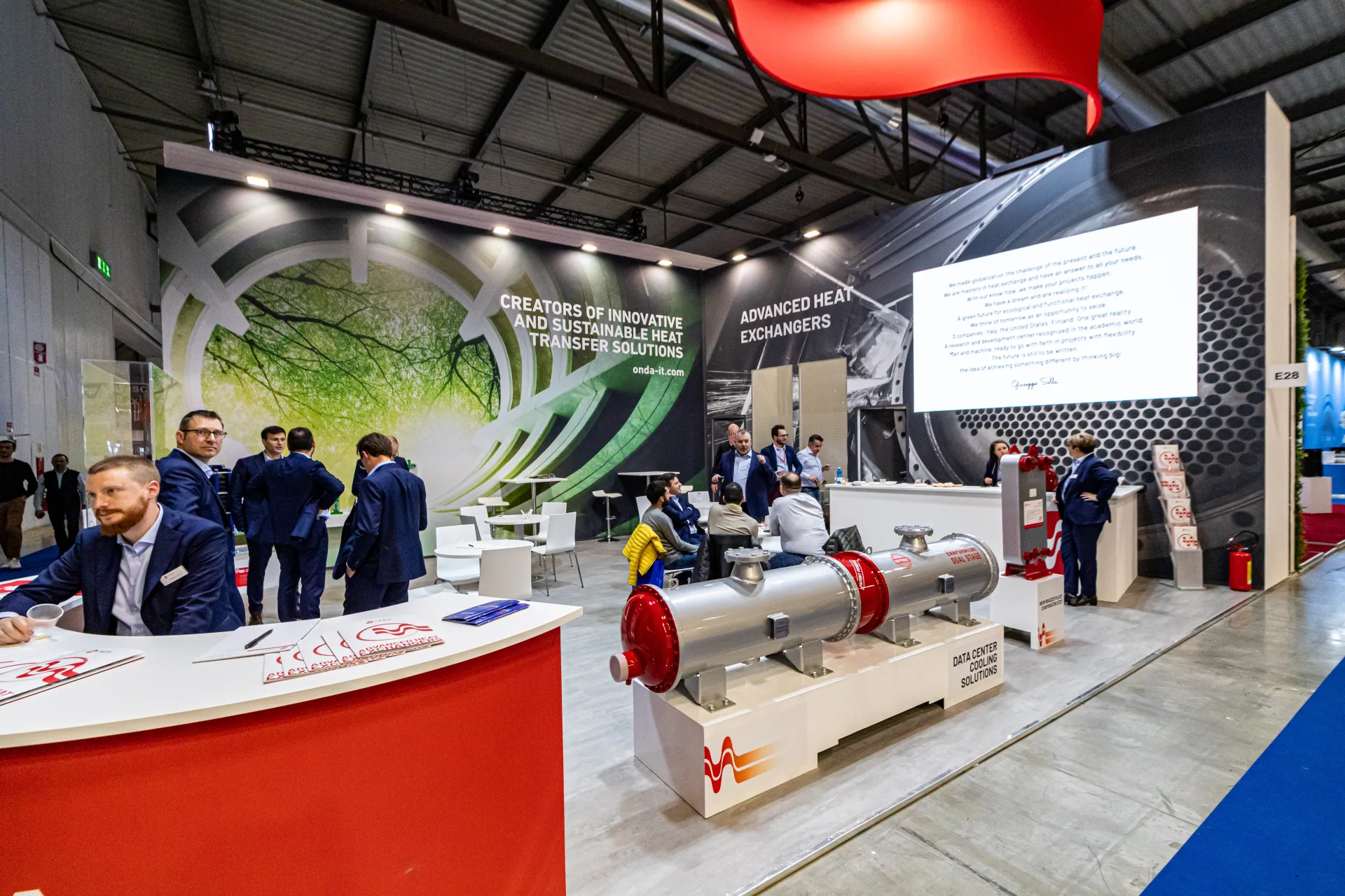 Onda shell-and-tube heat exchanger for data centre cooling at MCE 2024