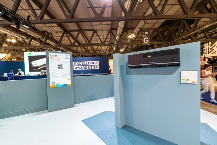 Panasonic Etherea ZKE indoor unit in the Excellence Awards 24 area at MCE 2024