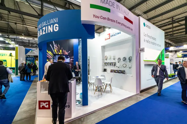 Pietro Galliani Brazing stand: 'You Can Braze Everything with Us!' at MCE 2024