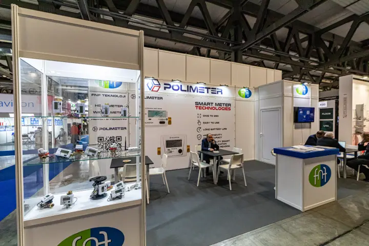 Polimeter display case of ultrasonic heat and water meters at MCE 2024