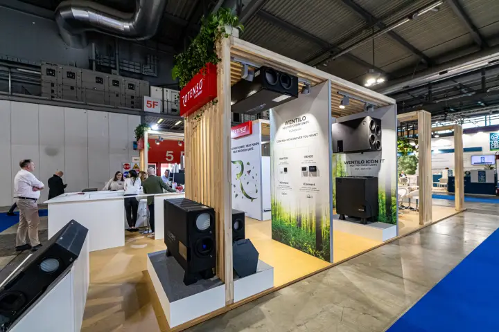 Rotenso Wentilo heat recovery units and control options display