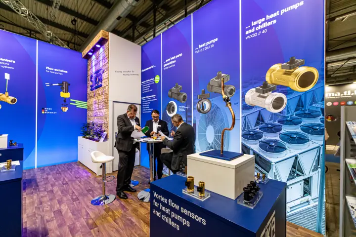 Sika VVX flow sensors for large heat pumps and chillers at MCE 2024