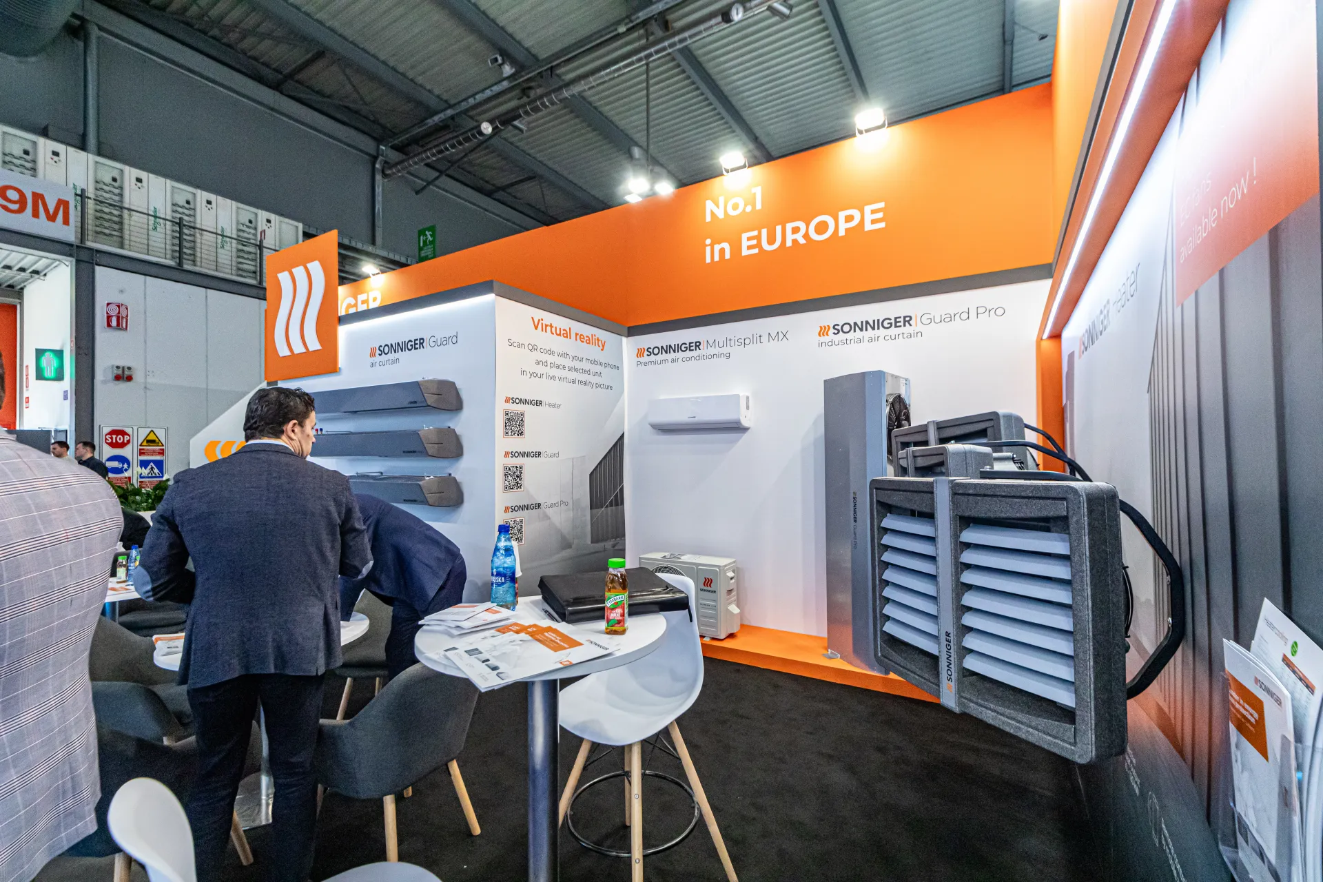 Sonniger 'No.1 in EUROPE' corner with Multisplit MX and Guard Pro units at MCE 2024