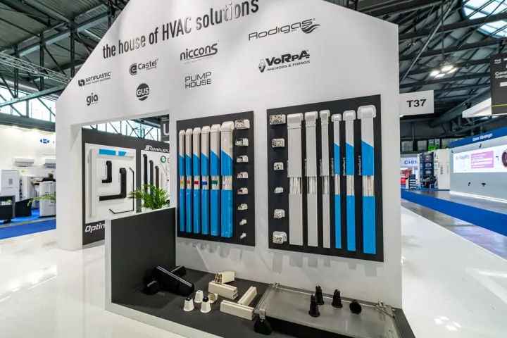SpeediDuct and OptimalDuct line-set covers under 'the house of HVAC solutions'