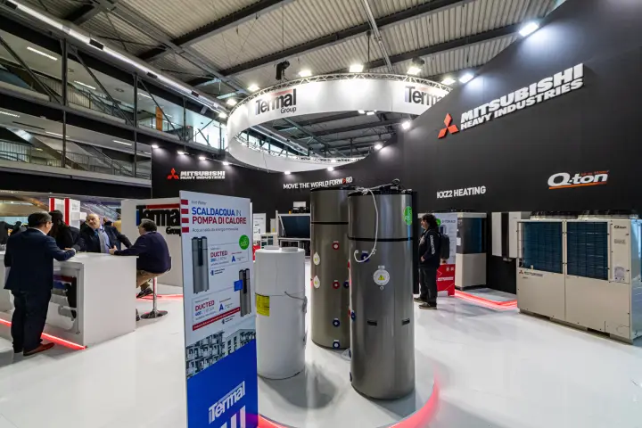 Termal heat pump water heaters with Mitsubishi Heavy Industries Q-ton units at MCE 2024