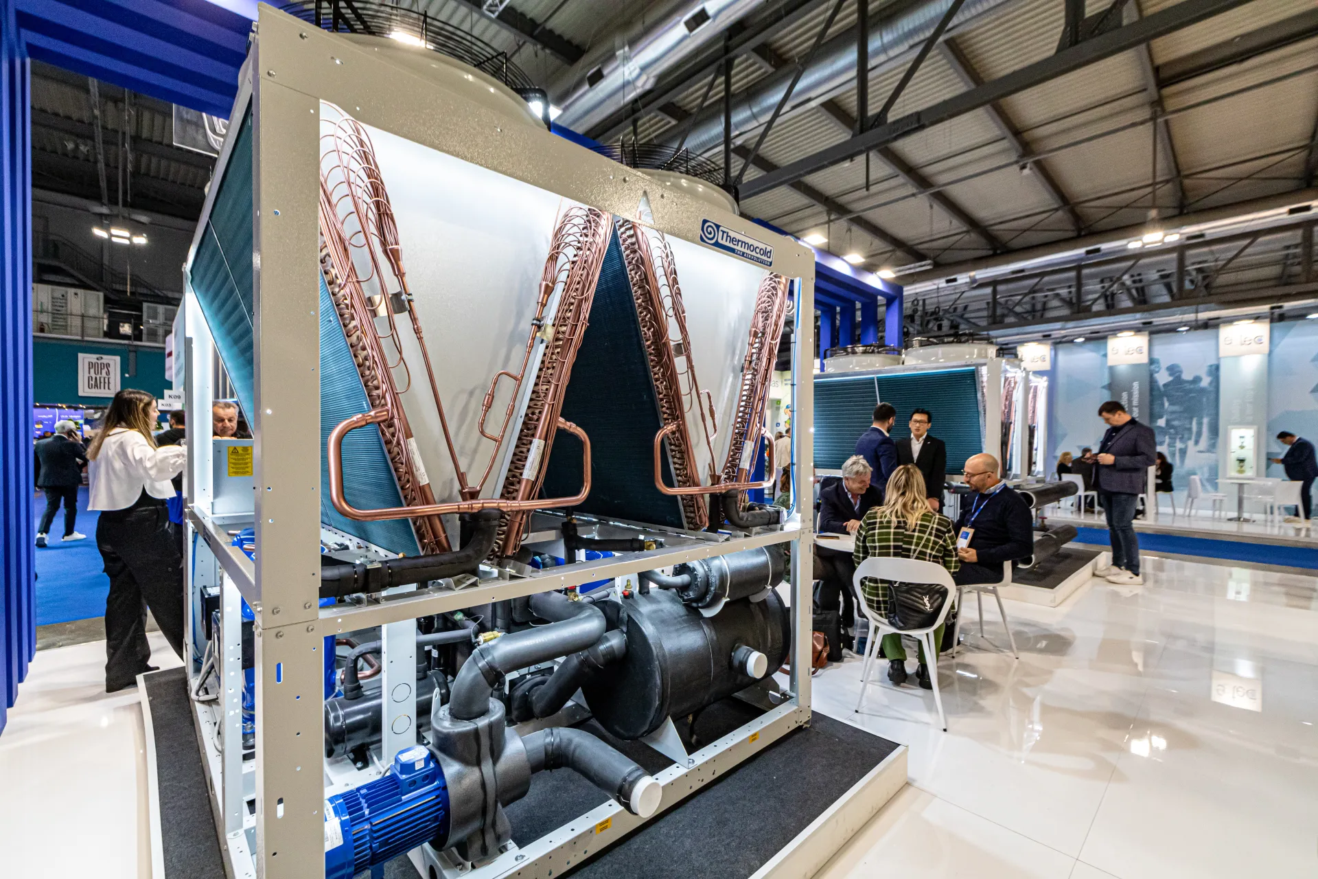 Thermocold air-cooled unit with V-coils, copper circuits and pump set at MCE 2024