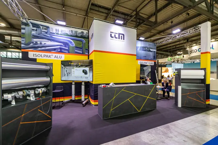 TTM stand with Isolpak Alu and Isolpak Clad cladding rolls and tapes at MCE 2024