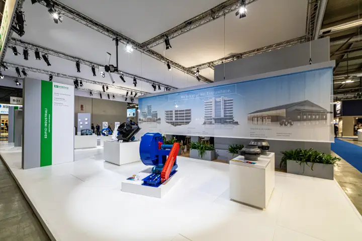 Vortice industrial-buildings zone with belt-driven centrifugal fan at MCE 2024