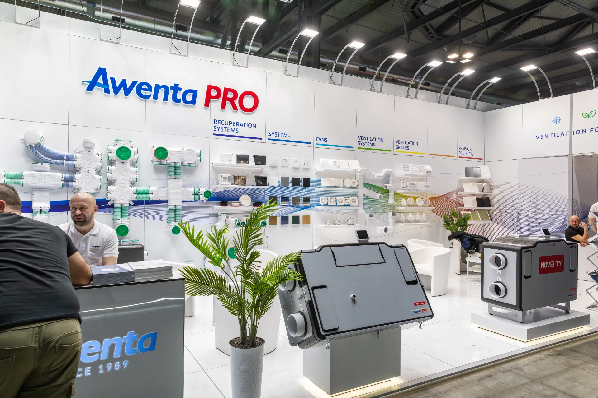 Awenta PRO wall of ventilation products with new heat recovery units at MCE 2026